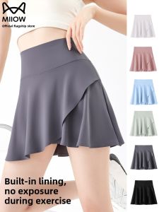Miiow | High Waist A-line Anti-Slip Sports Skirt for Running Yoga Fitness Badminton Tennis