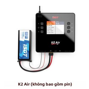 Sạc Xả Pin Lipo Hai Kênh ISDT K2 Air AC DC 200W 500Wx2 20A Cho Mô Hình RC Pin NiMh Pin Pb Điện Thoại Thông Minh Kim Loại