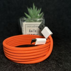 Full Magnetic Absorption Woven Charging Data Cable for iPhone 15 Android Tablets MacBooks Cars Fashion Quick Charge Type-C