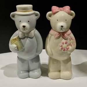 England Surplus Salt & Pepper Ceramic Shaker Set