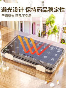 Portable Medicine Box Elderly Pill Organizer Weekly Daily One Month Splitter Storage Container Home Organization Tools