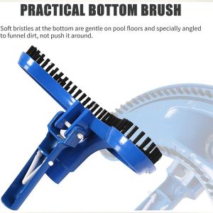 Pool Vacuum Head Half Moon Flexible Swimming Pool Curved Suction Head Cleaning Accessory Pool Vacuum Head
