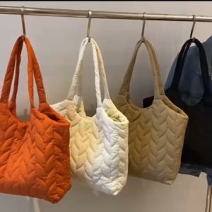 Puffy Bag Tote Bag LAMIRA Shoulder Bag Pillow Parasut Big Size Tas Bahu Suport Laptop Up To 14inc