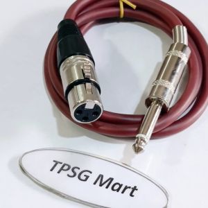 Dây Micro Karaoke dài 1m / Chuẩn Canon Cái ra 6 Ly Mono