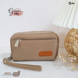 GFR - Mikha Glitter By Gabia Dompet wanita banyak sekat muat hp bahan Chocoly Glitter
