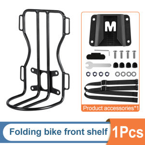 NEWBOLER Folding Bike Front Fork Metal MTB Road Cycling Racks Load Bearing Portable Bike Bag Accessory