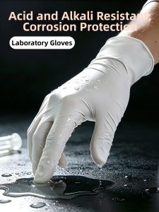 DINGQING | Laboratory Nitrile and Latex Gloves Anti-slip Breathable Weak Acid and Alkali Resistant Dust Static and Corrosion Protection