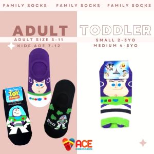 Twinning Socks for Adult Kid Toddler Buzz Sulley Alien  HIGH QUALITY MADE IN KOREA
