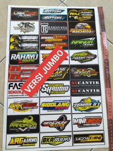 Stiker Sound | Stiker 1 Lembar | Stiker Pack Ukuran 31cmx47cm