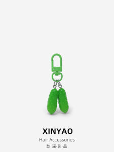 Creative Food Series Keychain Simulation Cucumber Backpack Personalized Accessory Gift for Best Friend Pendant Ornament