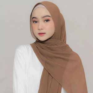 Pashmina Plisket Full Ceruty Babydoll Premium / Pasmina Plisket Lidi / Pasmina Full Plisket panjang / Hijab Kekinian Daizee.id Official Hijab