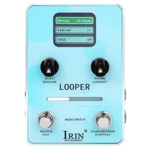 IRIN | IRIN XS-02 Guitar Single Effect Pedal 160 Minutes Recording Effect Pedal Electric Guitar Accessory for Guitar Better Performance