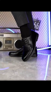 SINDBAB Mens Casual Leather Shoes British Work Shoes Fashion Casual Korean Tide Shoes Classic Leather Shoes