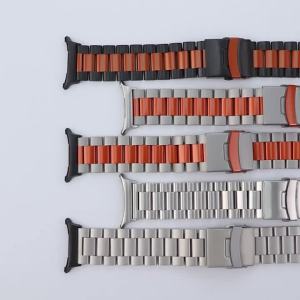 Luxury Bracelet For Samsung Galaxy Watch Ultra 47mm LTE Stainless Steel Strap For Galax Watch Ultra 47mm Business No Gaps Band