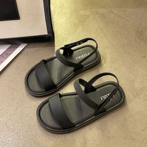 JIFANPAUL | New Summer Fashion Round Toe Soft Bottom Flat Sandals