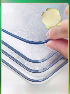 Transparent PVC Table Mat Soft Glass Waterproof Oil-resistant No-wash Tea Table Desktop Protection Pad Modern Simple Style