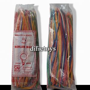 Balon pentil cap bohlam/ balon cacing / balon twist balon pentil cap bohlam SNI isi 100 pcs HARUS DI POMPA DENGAN POMPA SEPEDA DAN DI TAMBAHKAN PENTIL BOLA BARU BISA DI POMPA UKURANYA KECIL BANGET