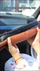 2pcs Sumbat Celah Mobil Strip Bantalan PU Kulit Kursi Aksesori Interior Mobil