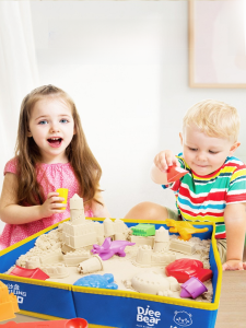 Dijie Bear Kids Beach Castle Safety Toy Sand Shovel Baby Sand Playing Playing Water Modeling Sand Mold Suit