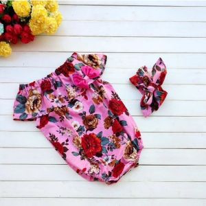 Sabrina Romper Baby Size 3-12 Bulan ( Free Bando) | Jumper Bayi Perempuan