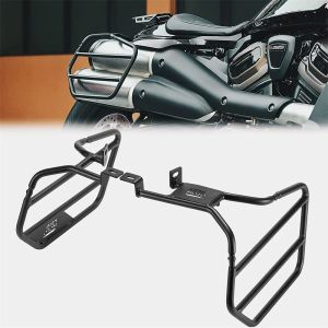 Motorcycle Saddlebag Side Bracket Guard Support Kit for Sportster S 1250 SS1250 RH1250 2021-2023 Sportster Saddlebag Accessories