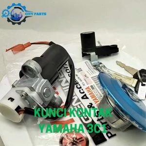 KUNCI KONTAK KEYSET 3C1 YAMAHA VIXION OLD/LAMA SET PLUS TUTUP TANGKI KUNCI JOK KUALITAS ASLI ORI