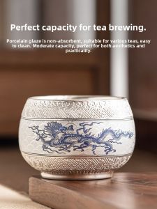 SHUANGYU | High-End Silver-Plated Tea Cup