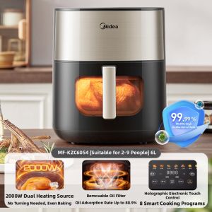 Midea | Home Large Capacity Visible No-Flipping Air Fryer