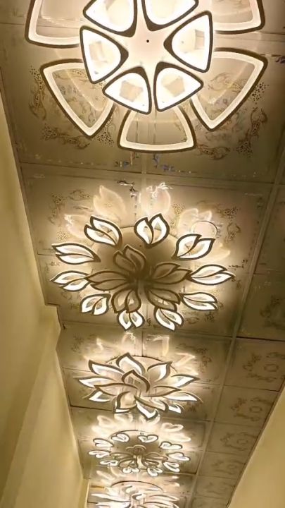 Đèn Ốp Trần, Đèn Trần Trang Trí Phòng Khách, Phòng Ngủ, Trần Thạch Cao 3 Chế Độ Sáng Có Kèm Điều Khiển Từ Xa - Bảo Hành 2 Năm