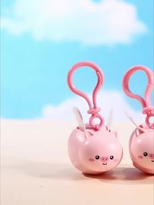 พวงกุญแจเชือกคล้องปีกสั่นรูปการ์ตูนน่ารักมีปีกเสือแพนด้าอ้วนพวงกุญแจกระเป๋าเป้สะพายหลังตกแต่งของขวัญ