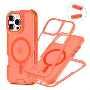 3 in 1 Magnetic Heavy Duty Armor Case for Magsafe IPhone Air 17 16 15 14 13 12 Pro Max Plus 16Pro 17Pro Phone Cover Accessory