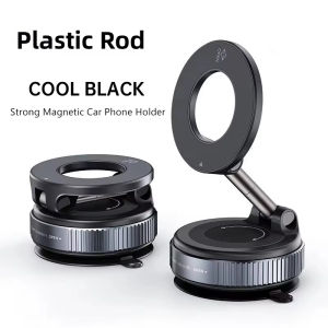 Vacuum Magnet Car Bracket Multi-angles Adjustment Upgraded Version Strong Magnetic Suck Foldable Car Navigation Phone Holder