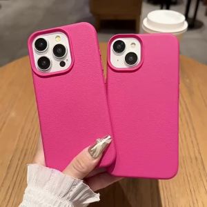 Solid Color Case For iPhone 15 Pro Max 11 12 13 14 Pro Max XR X XS Max 12 Pro 13 Pro Max 16 Pro Max Phone Case Soft Candy Color Lichee Pattern Silicone Case Shockproof TPU Protective Cover