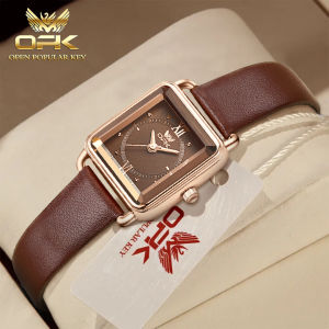 OPK Watch For Women Original Waterproof Small Dial Leather Strap Korean Style Elegant Casual Ladies Watch Free Luxury Box COD
