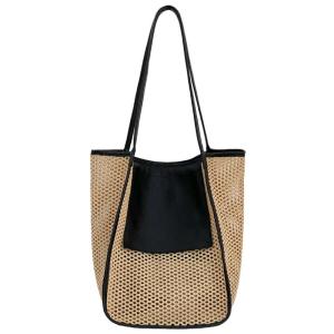 jpj | Summer Straw Weaving Perforated Bag