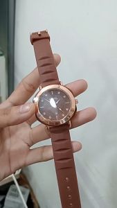 JAM TANGAN WANITA DEWASA 2024 TERLARIS TALI KARET TERMURAH DF-7854