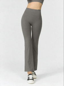 Imported Womens Flared Yoga Pants Stretchy UV Protection