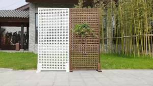 Garden Fence Stand Outdoor Plant Support Garden Fence Plant Garden Fence For Garden Balcony Decoration Wooden Partition Wall Solid Wood