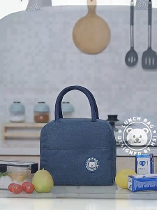 【Daily Suki Store】Large Capacity Insulated Lunch Bag Aluminum Foil Thermal Lunch Box Bag for Office School PicnicWork Travel Portable Bento Handbag