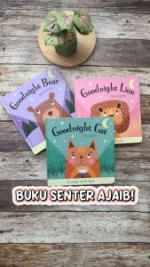 Magic Torch Book Goodnight Bear / Lion / Frog / cat (use the magic torch to help finding their friends)