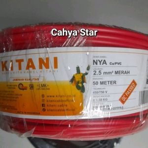 NYA 25 Kitani 50m kabel engkel tembaga SNI LMK ISO