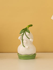 FENGBAI | Hộp Đựng Tăm Nhổ Gốm Thiết Kế Hoa Liriope Elegance