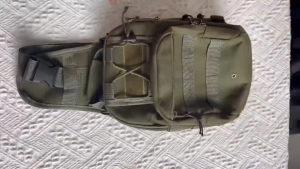 WENKEN BAGS#4050 Men`s tactical crossbody shoulder bag designed for outdoor and casual utility use with adjustable strap