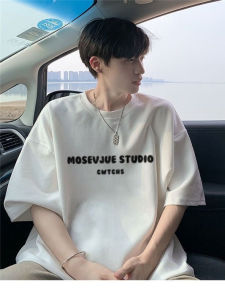 Áo Thun Cotton Tay Ngắn Mùa Hè Rộng Rãi Cho Nam Phong Cách Mỹ Thường Ngày in Họa Tiết Thời Trang Hợp Thời Trang