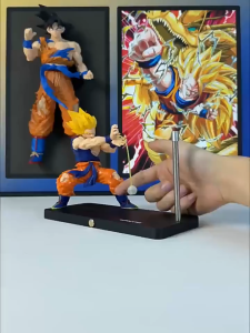 Lampu LED Dragon Ball Goku & Gogeta Kamehameha Lampu Malam Magnetik dengan Efek Cahaya Untuk Dekorasi