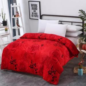 Thick Warm Flannel Duvet Cover for Student Dormitory