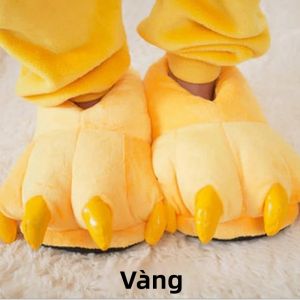 Đôi Dép Đi Trong Nhà Mùa Đông Ấm Áp Mềm Mại Bằng Lông Nhung Dành Cho Nữ Và Nam Thiết Kế Hình Móng Vuốt Thú Vật Giáng Sinh Quái Vật Khủng Long Hài Hước.