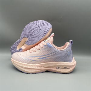 Carbon Plate Running Shoes Mens Youth Popcorn Shock Absorption Sports Shoes Middle School Net Face Training Shoes Breathable Mesh