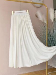 กระโปรงนิรภัยชุดชั้นในผู้หญิงครึ่งความยาวผ้าชีฟองโพลีเอสเตอร์ด้านในสวมด้านล่างเข่าเหมาะสําหรับชุดฮั่น