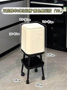 ถังขยะครัวขนาดใหญ่ความจุสูงแบบเคลื่อนที่ได้ ไม่ต้องงอศีรษะ ถังขยะขนาดใหญ่สำหรับใช้ในบ้าน ถังขยะมืออาชีพสำหรับใช้ในบ้าน